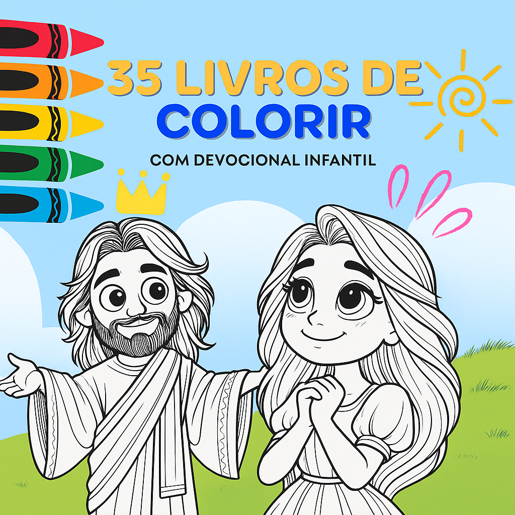 35 Livros de Colorir Cristãos